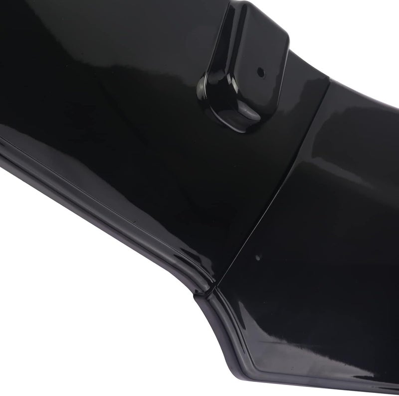 LONGKEES 3PCS Gloss Black Front Bumper Lip Compatible with 2016-2020 Civic，PP Front Bumper Body Kit Spoiler Chin Spoiler - Image 4